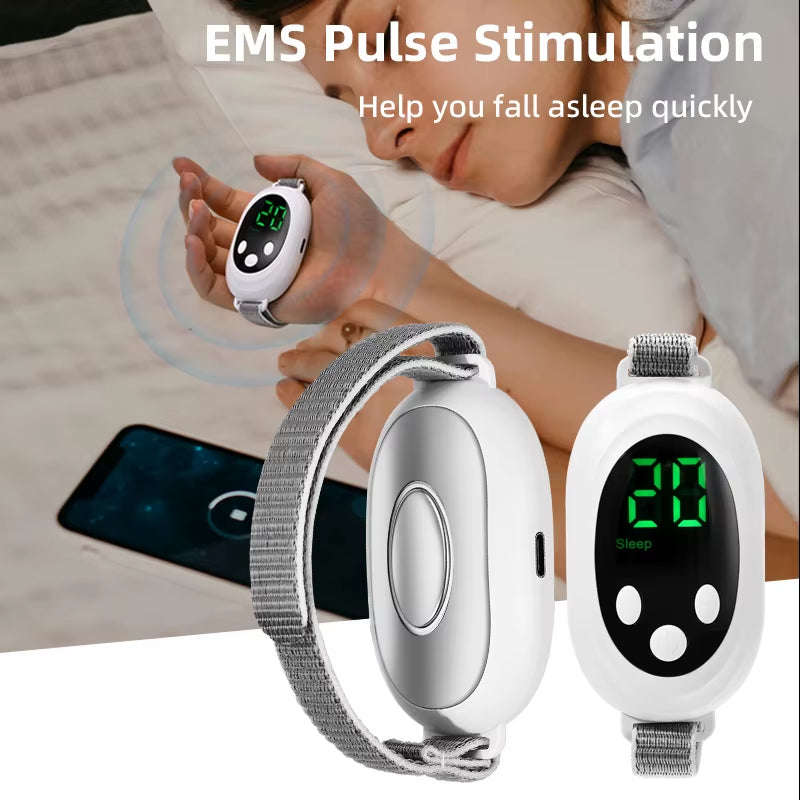 Fast Sleep Aid Device EMS Sleep Aid Machine Sleep Instrument for Insomnia Stress Anxiety Relief Palm Pulse Massager