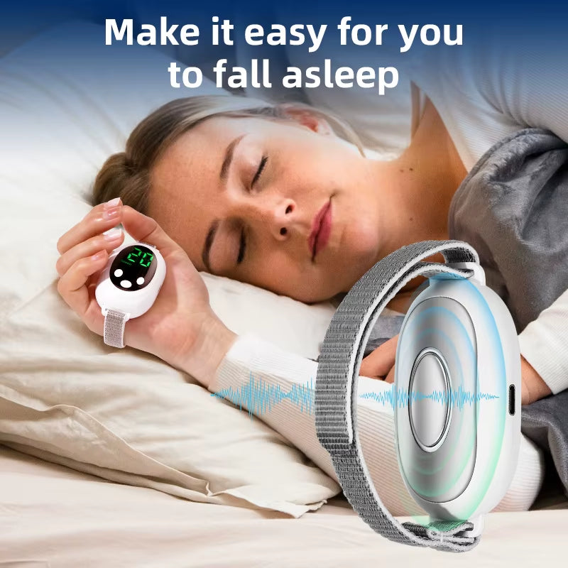 Fast Sleep Aid Device EMS Sleep Aid Machine Sleep Instrument for Insomnia Stress Anxiety Relief Palm Pulse Massager