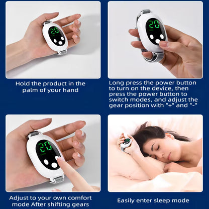 Fast Sleep Aid Device EMS Sleep Aid Machine Sleep Instrument for Insomnia Stress Anxiety Relief Palm Pulse Massager